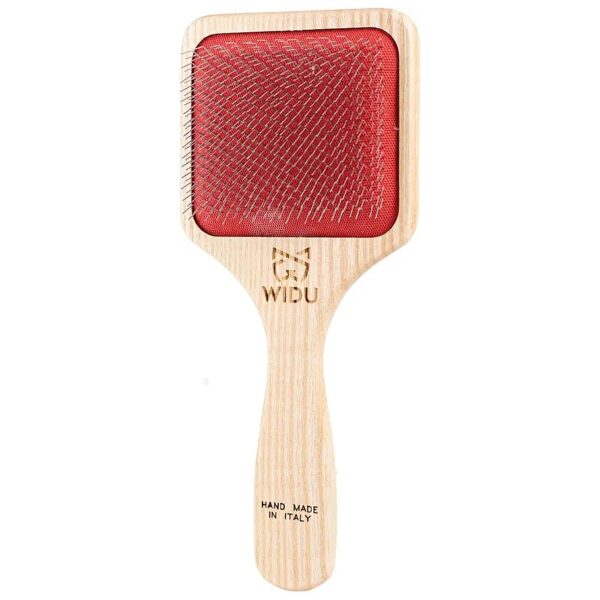 Ash Wood Carding Brush for Medium Large Pets with 14mm Long Teeth