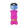 Assorted Neon Color Rubber Dog Toys with Gummy Bear Crunch Sound