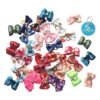 Assorted Ribbon Bows with Rubber Bands for Small Dogs and Cats