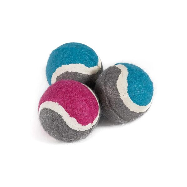 Assorted Small Bite Tennis Balls 5cm in Diameter for Smaller Mouthed Dogs