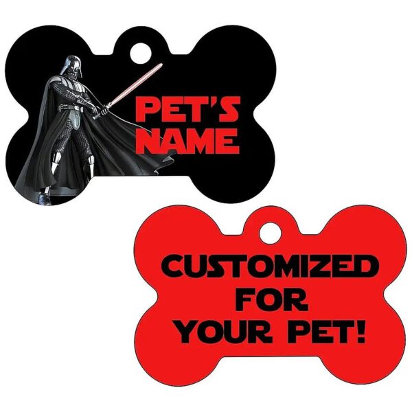 Attractive Double Sided Pet Id Tags for Small Pets Bone Shaped USA Made