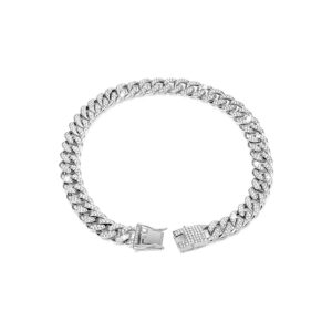 Attractive Silver Metal Chain Collar for Medium Size Dogs and Small Cats