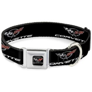 Authentic Corvette Dog Collar Seatbelt Buckle Fits 18-32 Neck