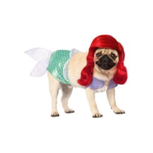 Authentic Disney Licensed Pet Costume Medium Size featuring Ariel from The Little Mermaid