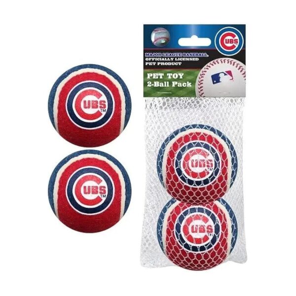 Authentic MLB Licensed Tennis Balls for Dogs and Cats with Embroidered Team Logos