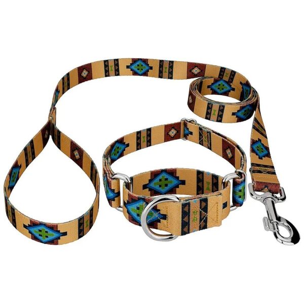 Authentic Native American Inspired Dog Collar and Leash with Country Brook Collection