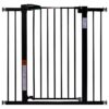 Auto-Close Metal Baby Gate for Stairways and Doorways with Easy Installation