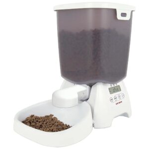 Automatic 3-Meal Dry Food Feeder for Cats and Small Dogs with BPA-Free Parts