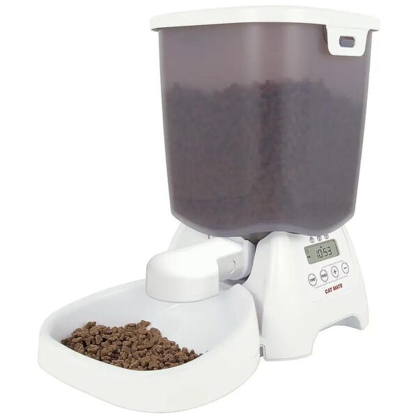 Automatic 3-Meal Dry Food Feeder for Cats and Small Dogs with BPA-Free Parts