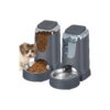 Automatic Cat Feeder and Water Dispenser for Small to Medium Pets 1 Gallon Capacity