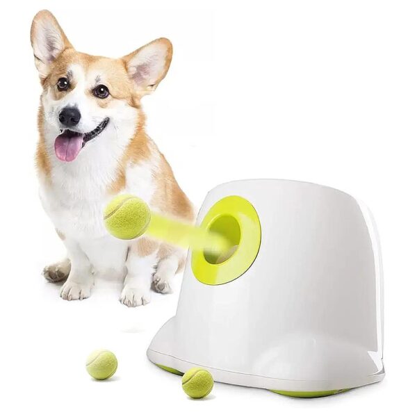 Automatic Dog Ball Launcher for Small Size Dogs with 3 Balls Included