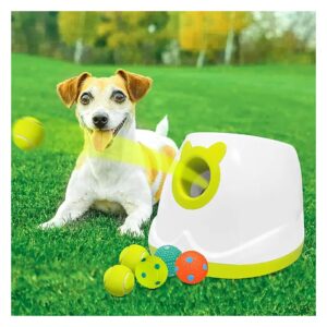 Automatic Dog Ball Launcher with 6 Mini Balls for Small and Medium Dogs