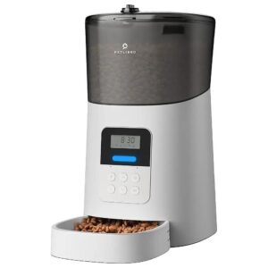 Automatic Dog Feeder with Large 6L Capacity for Up to 6 Meals Daily with Portion Control