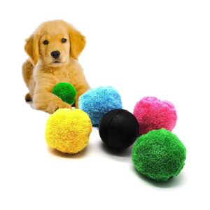 Automatic Dog Toy for Interactive Fun and Reduced Anxiety with Colorful Plush Ball