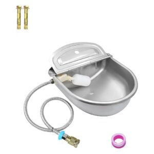 Automatic Dog Water Dispenser 3 Gallon Stainless Steel Float Valve System