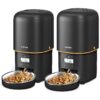 Automatic Feeder for Cats and Small Dogs, Two-Piece System with 2L/4L Capacity