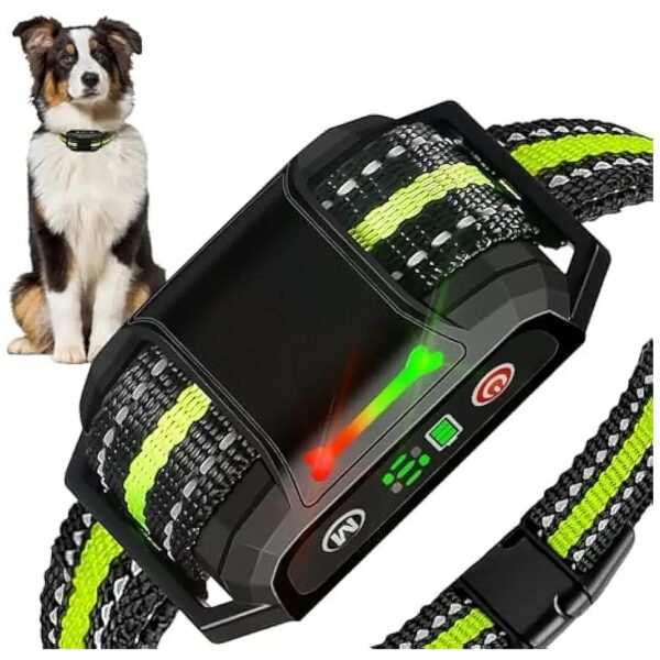 Automatic Green Dog Bark Collar for Small to Medium Breed Dogs