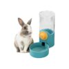 Automatic Hanging Pet Feeder and Waterer for Small Animals with Adjustable Feeding Amount