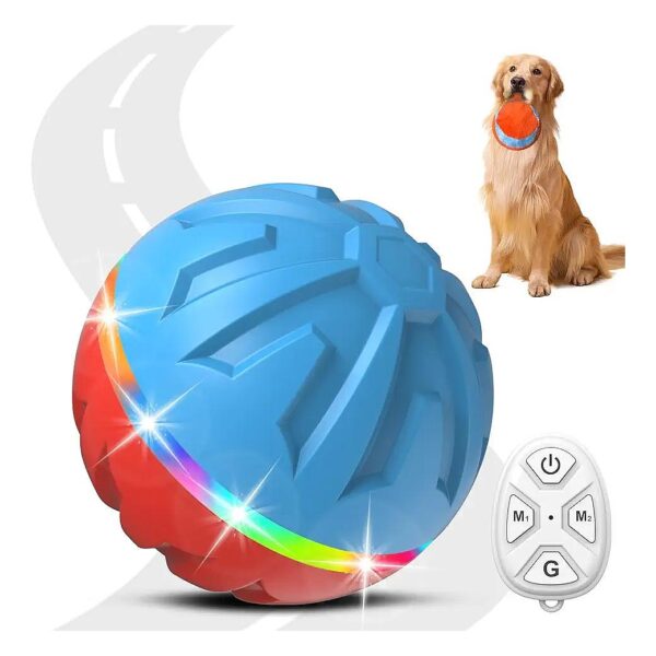 Automatic Moving Dog Ball with LED Lights and Motion Sensor for Medium and Large Dogs