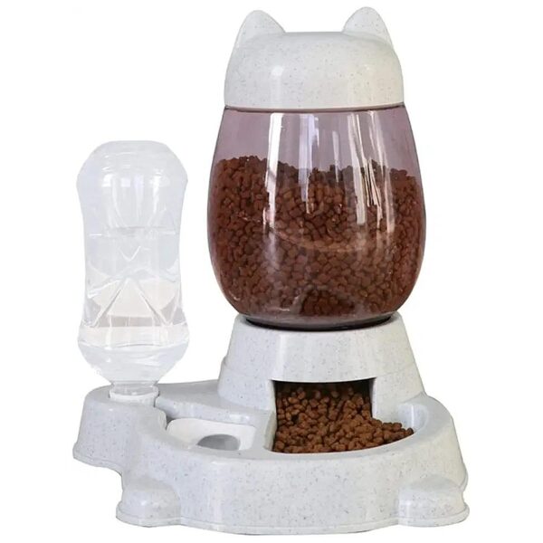 Automatic Pet Feeder for Cats, Dogs, and Rabbits, Water Dispenser with Food Storage Bowl