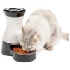 Automatic Pet Feeder for Cats and Small Dogs with Removable Stainless Steel Bowl