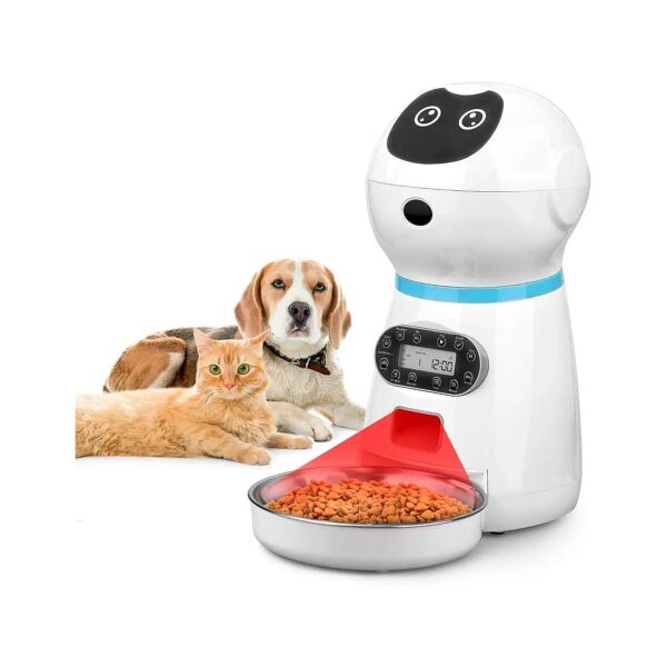 Automatic Pet Feeder with Programmable Timer for Small to Medium Pets