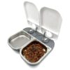 Automatic Pet Feeder with Stainless Steel Bowls and Quartz Timers