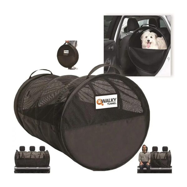 Automotive Pet Barrier and Seat Protector for Ventilated Pet Travel