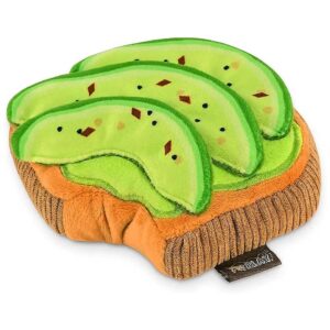 Avocado Toast Squeaker Plush Toy for Small Medium Large Dogs Machine Washable