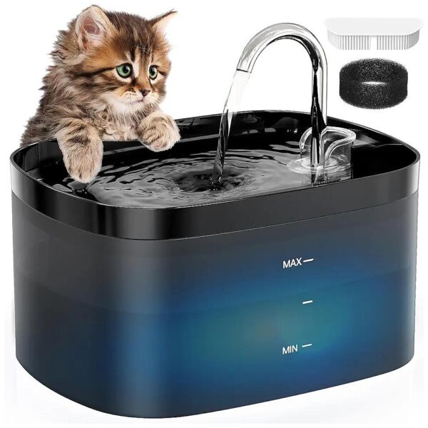 BPA-Free and Durable Cat Water Fountain with 84OZ Capacity for Multi-Pet Families