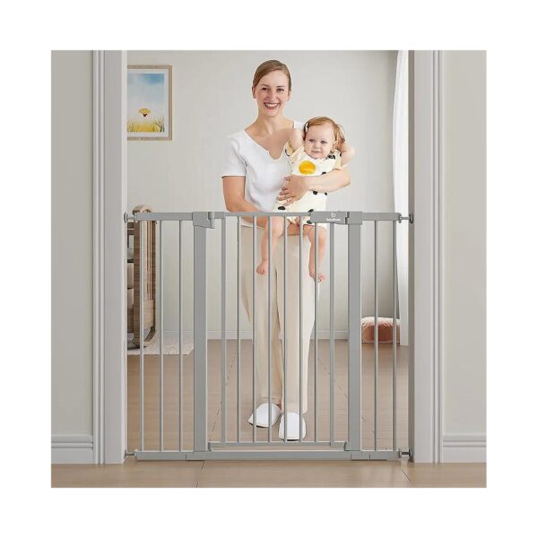 Baby Bond Extra Tall Pet Gates for Doorways and Stairs with Easy Install