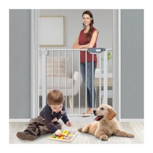 Baby Gate for Large Doorways and Pet Gates with Extra Tall Height and Pressure Mount