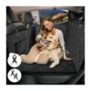 Back Seat Dog Hammock with Hard Bottom Offers Support and Protection for Long Car Rides