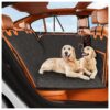 Back Seat Extender for Dogs Waterproof Car Seat Cover with Hard Bottom