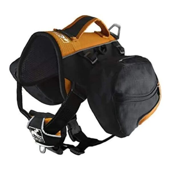 Backpack for Medium and Large Dogs with Integrated Harness and Reflective Trim