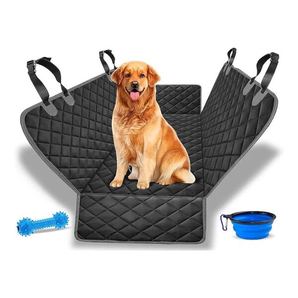 Backseat Dog Hammock and Pet Seat Cover for Universal Fit Vehicles