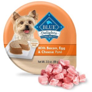 Bacon Egg Cheese Pate Wet Dog Food for Young Adult Healthy Eating