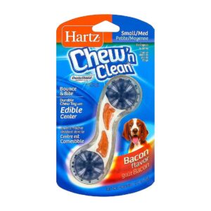 Bacon Flavor Dog Chew Toy and Treat for Teeth and Gum Health