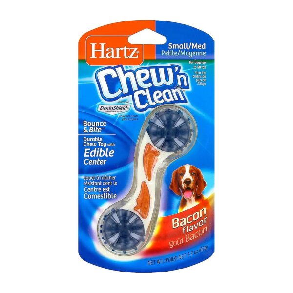 Bacon Flavor Dog Chew Toy and Treat for Teeth and Gum Health