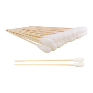 Bamboo Large Cotton Swabs with Natural Cotton Heads for Dogs