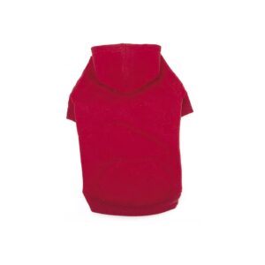 Basic Red Hoodie for Dogs 20-inch Large with Minimum Weight 5 Pounds