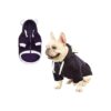 Basic Winter Dog Hoodie Sweatshirt with Bear Ears for Small Medium Dogs Cat Navy Large