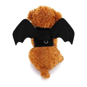 Bat Wing Costume for Small Dogs and Cats with Realistic Bat Wings and Soft Felt