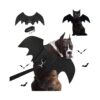 Bat Wing Dog Costume with Leash, Adjustable Size XL for Halloween Party