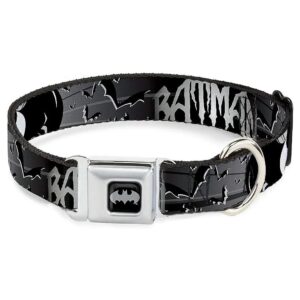 Batman Bat Signals Dog Collar Seatbelt Buckle with Durable Steel 0 Inch Wide