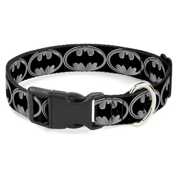 Batman Shield Plastic Clip Collar for Large Dogs 15-26 Neck