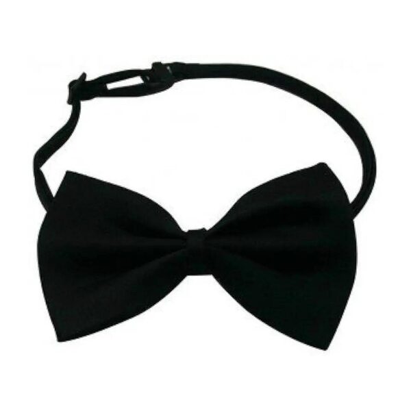 Beautiful Black Adjustable Dog Bow Tie for Parties and Weddings