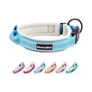 Beautiful Blue Dog Collar with Lightweight and Breathable Materials