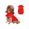 Beautiful Cherry Pattern Knit Dog Sweater Dress for Small to Large Breed Pets