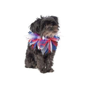 Beautiful Patriotic Colors Medium-Large Dog Fancy Collar Costume